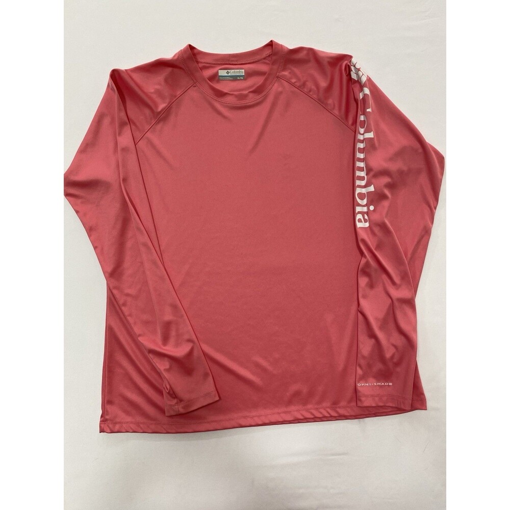 Columbia PFG Terminal Tackle Long Sleeve Shirt Women's XL Pink Omni-Shade UPF